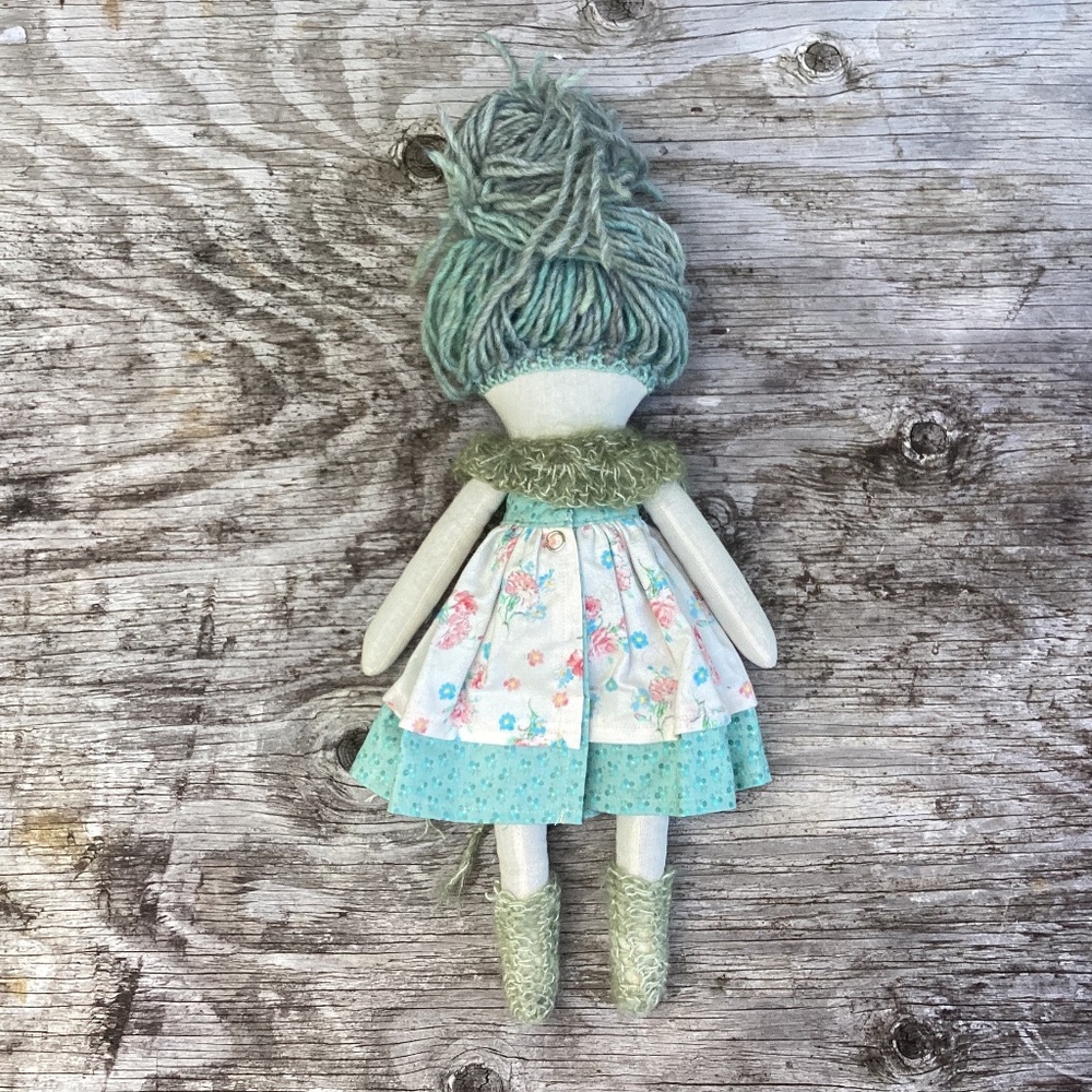 NEW handmade dreamy wool + cotton DOLL - Picture 5 of 5